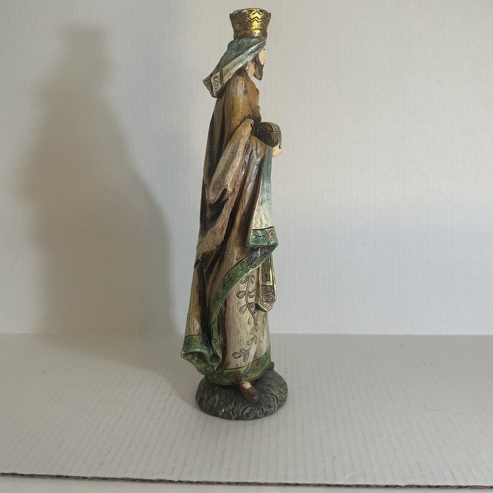 Magi Wise Men King Melchior Nativity Christmas Candleholder 12.5" Figurine 2007 - Picture 5 of 7